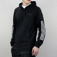 Adidas阿迪达斯NEO男装秋季新品运动服休闲针织透气连帽卫衣套头衫DM4256 D