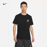 Nike/耐克短袖T恤运动休闲舒适透气针织圆领男装DX1082-010 Z