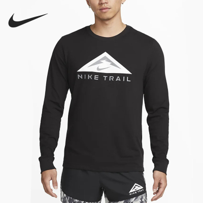 Nike/耐克长袖T恤运动休闲舒适透气针织圆领男装DV9382-010 Z