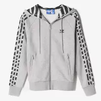 adidas/阿迪达斯三叶草连帽外套运动休闲针织女装夹克M30464 Z