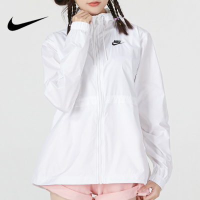 Nike/耐克连帽外套运动休闲舒适梭织女装夹克DM6180-100 Z