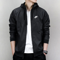 Nike/耐克 男子运动休闲梭织防风连帽夹克外套727325-010 D