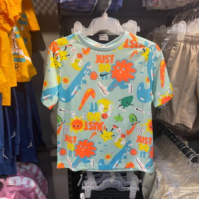 NIKE耐克短袖T恤运动休闲速干透气圆领大童上衣FQ0705-346 D