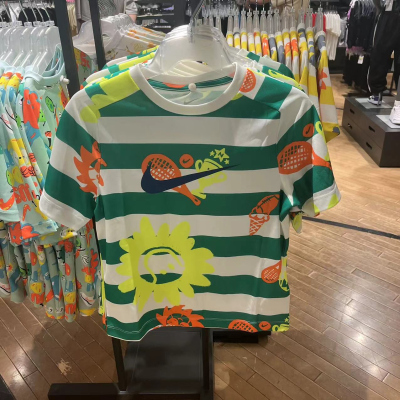 NIKE耐克短袖T恤运动休闲速干透气圆领大童上衣HM4639-324 D