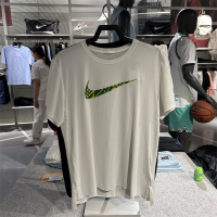 NIKE耐克短袖T恤训练运动休闲舒适透气针织圆领男装FN3702-133 D