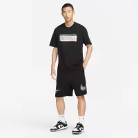 NIKE耐克短袖T恤运动休闲舒适透气针织圆领男装FD1301-010 D