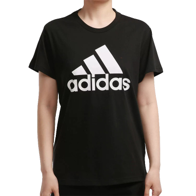 adidas/阿迪达斯短袖T恤运动休闲舒适透气针织圆领女装GL0722 C