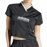 adidas/阿迪达斯短袖T恤运动休闲速干透气V领短装女装IB4758 C