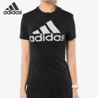 adidas/阿迪达斯短袖T恤运动休闲舒适透气针织圆领女装CV5103 Z