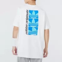 Adidas阿迪达斯三叶草短袖男装 新款休闲运动透气T恤HC7189 D