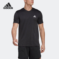 adidas/阿迪达斯男子休闲透气运动圆领短袖T恤HT9052 D