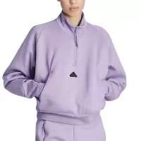 adidas/阿迪达斯女卫衣运动休闲针织 半拉链立领套头衫IS3899 C