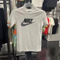NIKE耐克短袖T恤运动休闲透气针织圆领大童上衣DV2579-100 Z