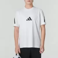adidas/阿迪达斯男装新款运动服舒适跑步训练短袖T恤 JE3078 C