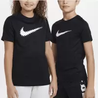 NIKE耐克短袖T恤训练运动休闲速干透气圆领大童上衣DX5411-010 D