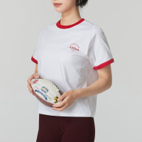 adidas/阿迪达斯女子 透气新款运动休闲短袖圆领T恤 JC8707 C