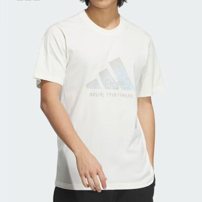 adidas/阿迪达斯男子 新款运动训练休闲圆领短袖T恤 JP4584 C