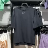 NIKE耐克短袖T恤运动休闲舒适透气针织圆领女装HJ3947-010 D