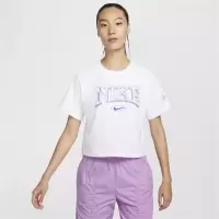 NIKE耐克短袖T恤运动休闲透气针织圆领女装FZ2856-100 D