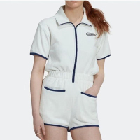 adidas/阿迪达斯运动女子短袖翻领连体衣 休闲套装 HT5937 D