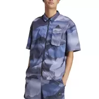 adidas/阿迪达斯男装 新款运动休闲翻领印花短袖T恤 IR5184 C