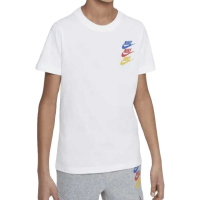 NIKE耐克短袖T恤运动休闲透气针织圆领大童上衣FJ5391-100 D