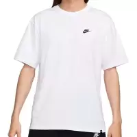 NIKE/耐克短袖男装 新款刺绣小勾圆领宽松简约T恤FV0376-100 C