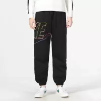 NIKE耐克长裤运动休闲加绒保暖针织男裤DX0548-010 D
