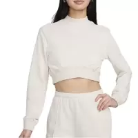 NIKE耐克卫衣运动休闲针织半高领短款女装套头衫FN2477-104 D