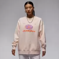 NIKE耐克卫衣JORDAN运动休闲加绒保暖圆领女装套头衫FV4021-823 D