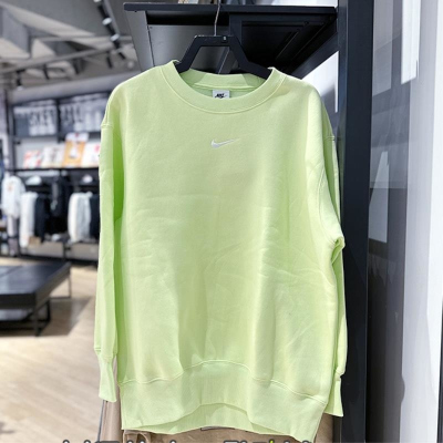 NIKE耐克卫衣运动休闲加绒保暖圆领女装宽松款套头衫DQ5734-736 D
