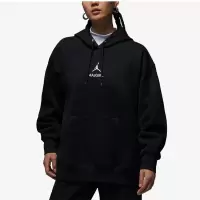 NIKE耐克连帽卫衣JORDAN运动休闲加绒保暖女装套头衫FZ4334-010 D