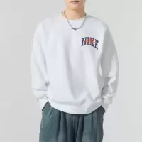 NIKE/耐克卫衣男装新款加绒保暖圆领运动针织套头衫FV4446-100 C