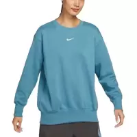 NIKE耐克卫衣运动休闲加绒保暖针织圆领女装套头衫DQ5734-440 D