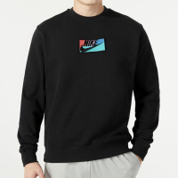 NIKE耐克卫衣运动休闲加绒保暖针织圆领男装套头衫FB8436-010 D