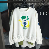 NIKE耐克卫衣运动休闲针织圆领大童套头衫HM4645-133 D