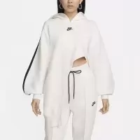 NIKE耐克连帽卫衣运动休闲针织不对称女装套头衫FN7124-110 D
