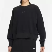 NIKE耐克卫衣运动休闲针织圆领女装宽松套头衫DQ6845-010 D