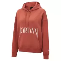 NIKE连帽卫衣JORDAN运动休闲加绒保暖针织女装套头衫FN5435-209 D