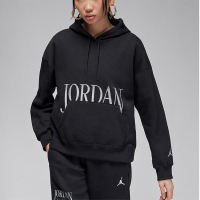 NIKE连帽卫衣JORDAN运动休闲加绒保暖针织女装套头衫FN5435-010 D