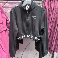 NIKE耐克卫衣运动休闲针织短款女装套头衫FB8068-010 D