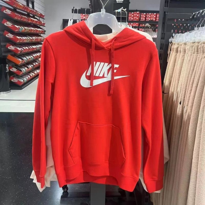 NIKE耐克连帽卫衣运动休闲舒适针织女装套头衫DQ5776-657 D