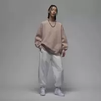 NIKE耐克卫衣JORDAN加绒保暖圆领宽松款女装套头衫FB5117-244 D