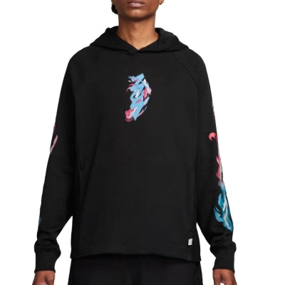 NIKE耐克连帽卫衣运动休闲加绒保暖针织男装套头衫FN5343-010 D