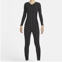 NIKE耐克运动休闲弹力紧身拉连女装长袖连体服DV8063-010 D