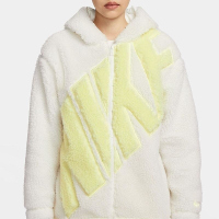 NIKE耐克连帽外套运动休闲仿羊羔毛女装夹克FB8696-133 D