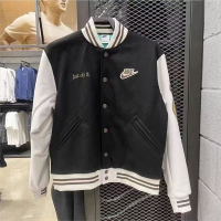 NIKE耐克外套运动休闲保暖夹棉立领男装夹克FV4026-010 D