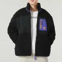 adidas/阿迪达斯三叶草外套运动休闲仿羊羔绒立领男装IN0993 C