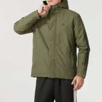 adidas/阿迪达斯男装 新款运动休闲简约百搭连帽棉服 IV9230 C