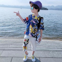 童装男童夏季套装2019新款夏装儿童中大童帅气运动两件套韩版潮衣